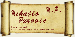 Mihajlo Puzović vizit kartica